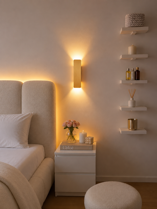 EdgeGlow — Brushed Aluminum LED Wall Sconce