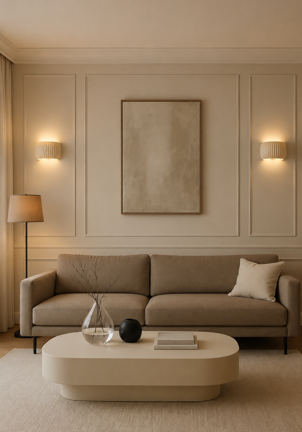 RidgeGlow — Decorative Ribbed Resin Wall Sconce