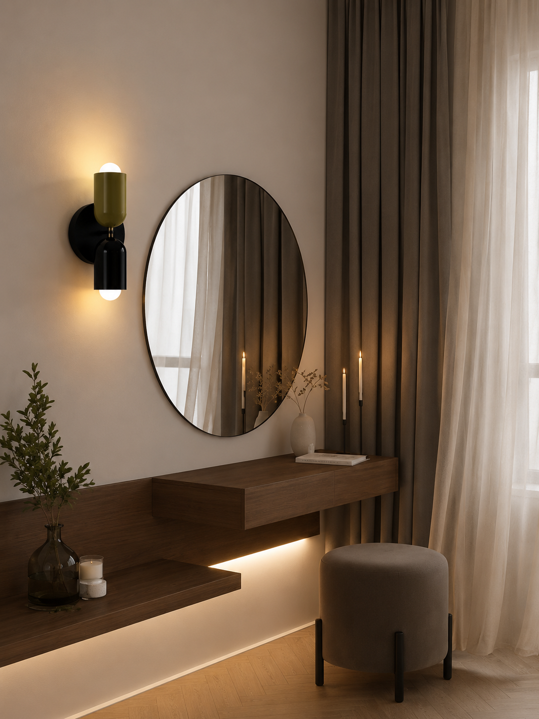 PodGlow — Double Capsule LED Wall Sconce