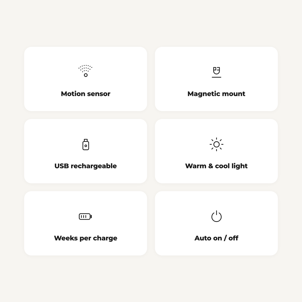 Sense Glow™ Motion Sensor Night Light — Set of 2