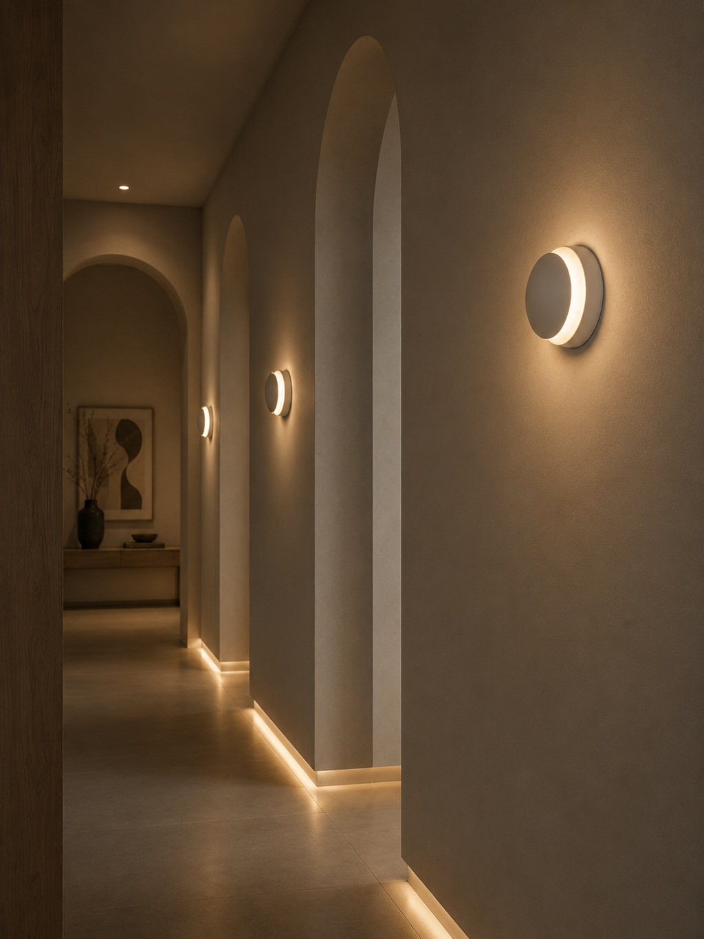 LunaGlow — Rotating Dome LED Wall Sconce