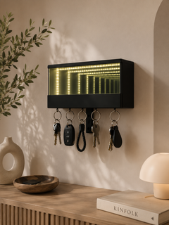 KeyPortal — Infinity Mirror LED Key Holder