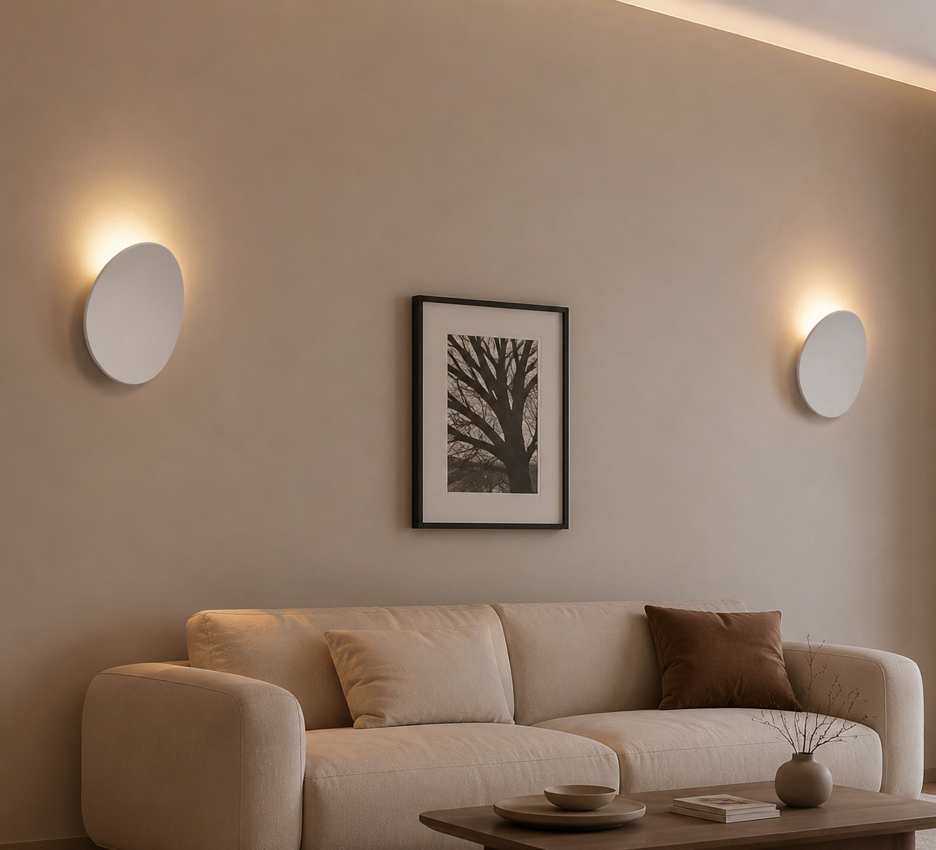 PebbleGlow — Organic LED Wall Sconce