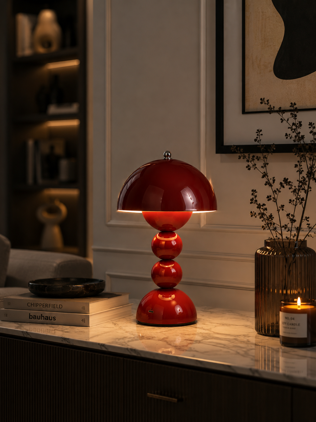 PebbleGlow — Sculptural Rechargeable Table Lamp