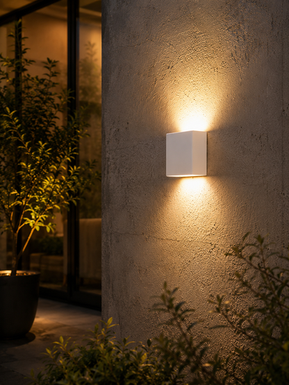 PillowGlow — Rounded Outdoor LED Wall Sconce