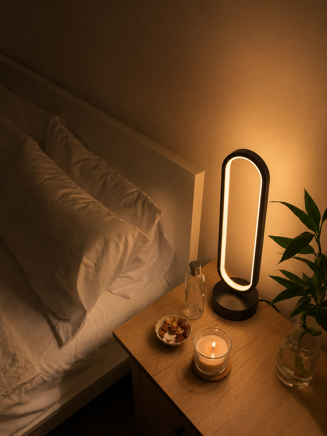 OvalGlow — 3-Color Dimmable LED Table Lamp