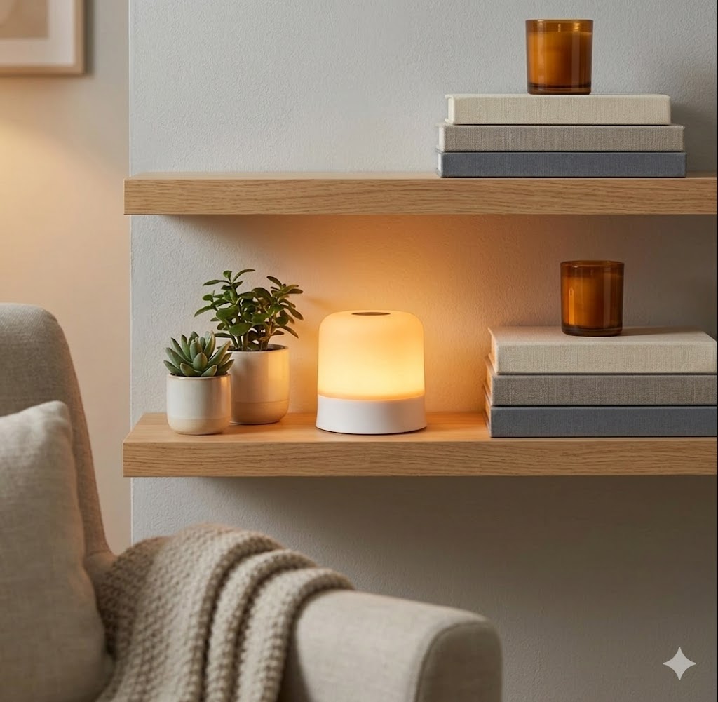 TouchGlow — Rechargeable LED Night Light with Remote,Compact Table Lamp, Dimmable, USB-C