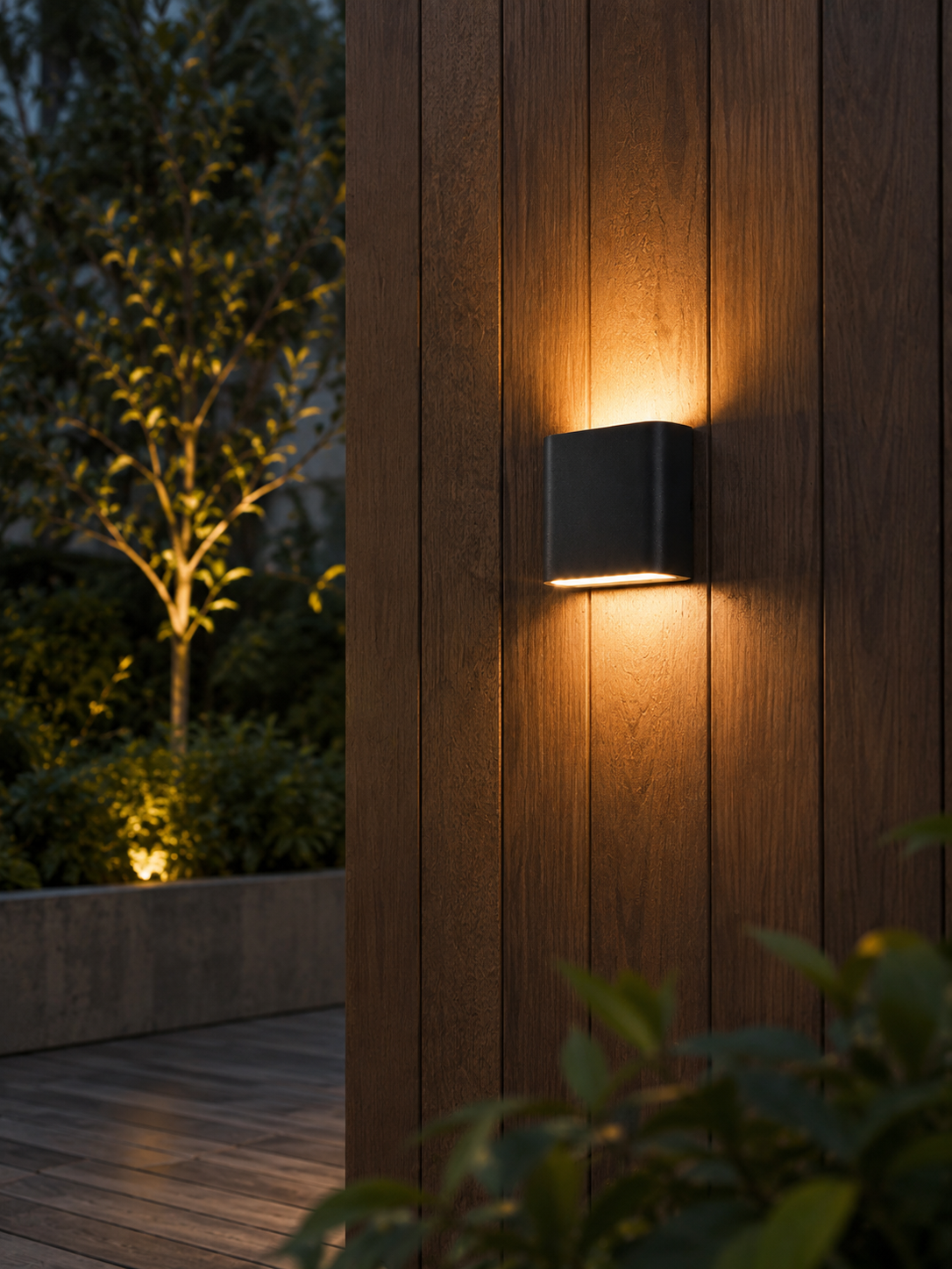 PillowGlow — Rounded Outdoor LED Wall Sconce