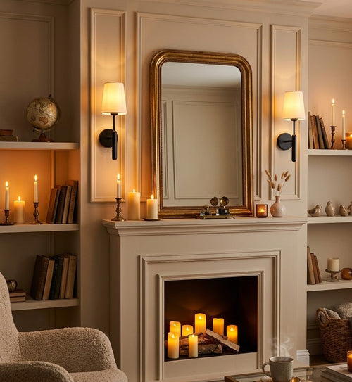 CandleGlow Rechargeable Wall Sconce Set — Battery Powered, Remote, 3 Color Temps, No Wiring