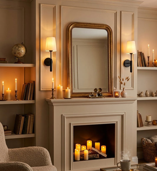 CandleGlow Rechargeable Wall Sconce Set — Battery Powered, Remote, 3 Color Temps, No Wiring