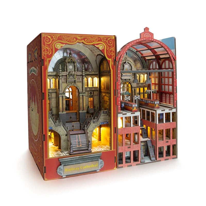 Antwerp Railway Cathedral DIY Book Nook Kit