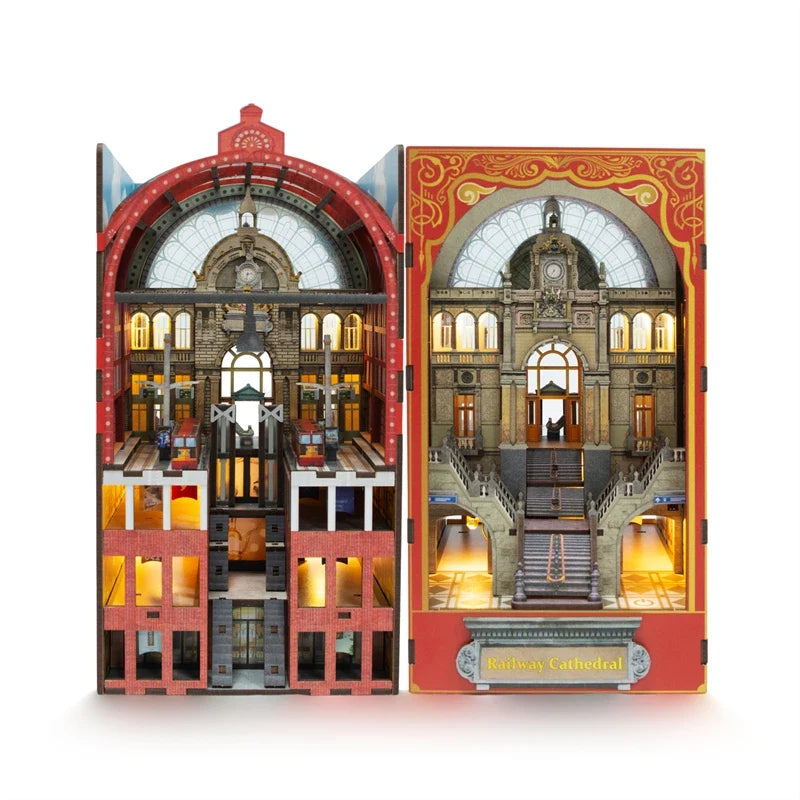 Antwerp Railway Cathedral DIY Book Nook Kit