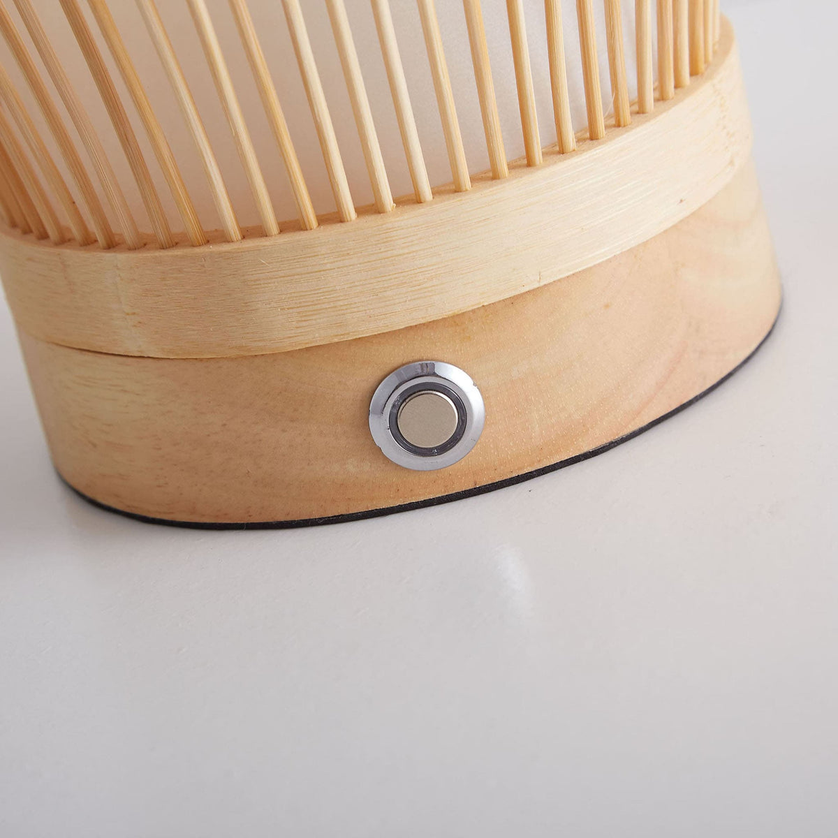 Rechargeable Woven Bamboo Table Lamp