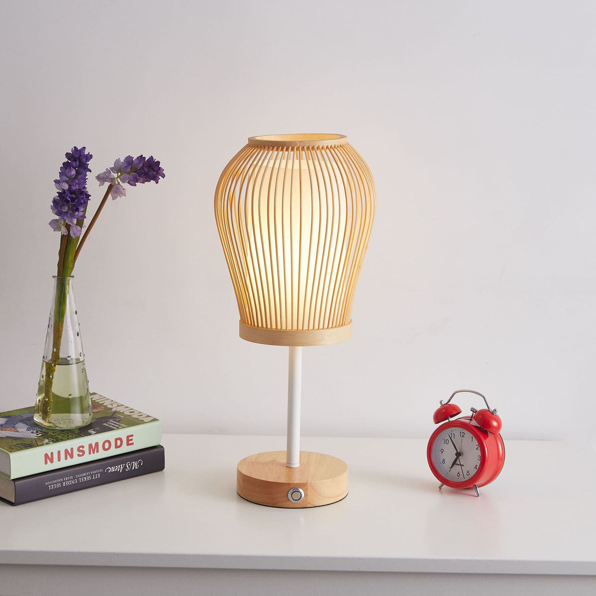 Rechargeable Bamboo Zen Table Lamp