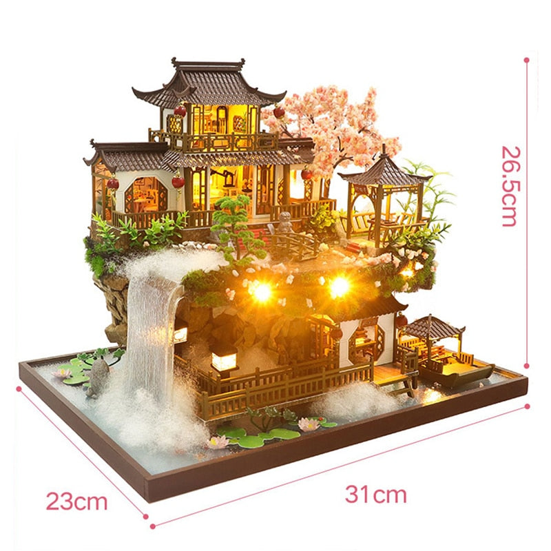 Chinese Garden Dollhouse Kit