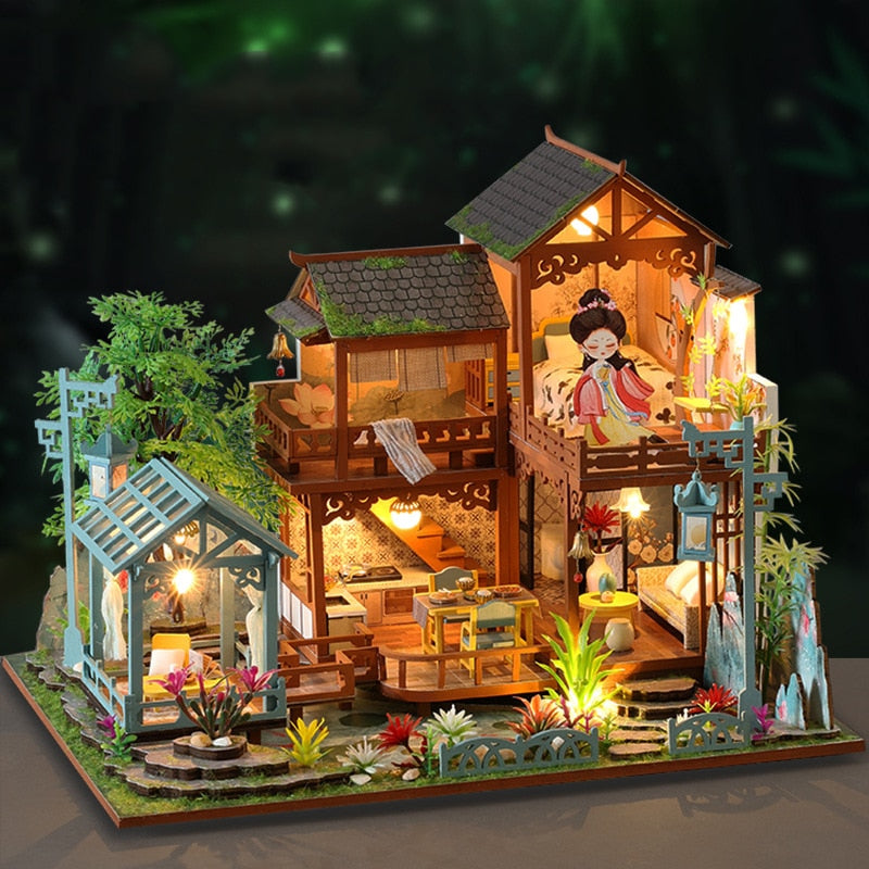 music cover DIY Miniature House Kit