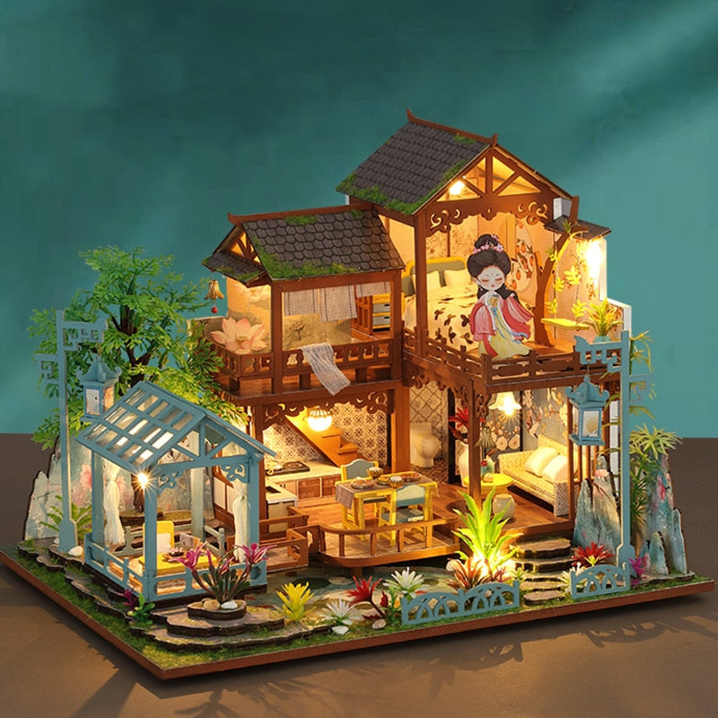music cover DIY Miniature House Kit