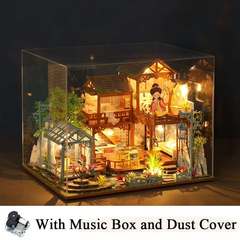 music cover DIY Miniature House Kit