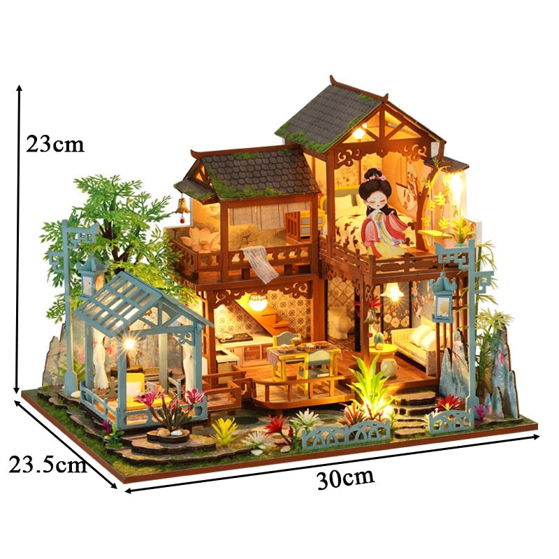 music cover DIY Miniature House Kit