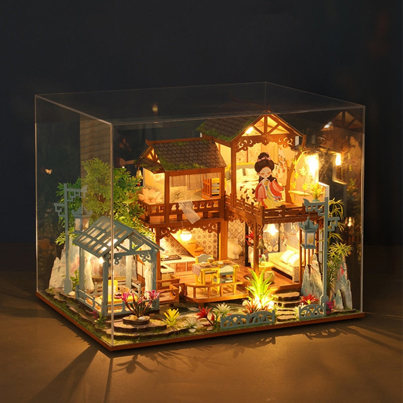 music cover DIY Miniature House Kit