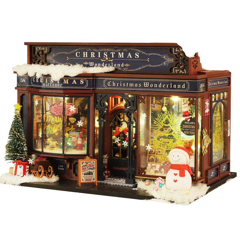 Christmas Shop DIY Miniature House Kit