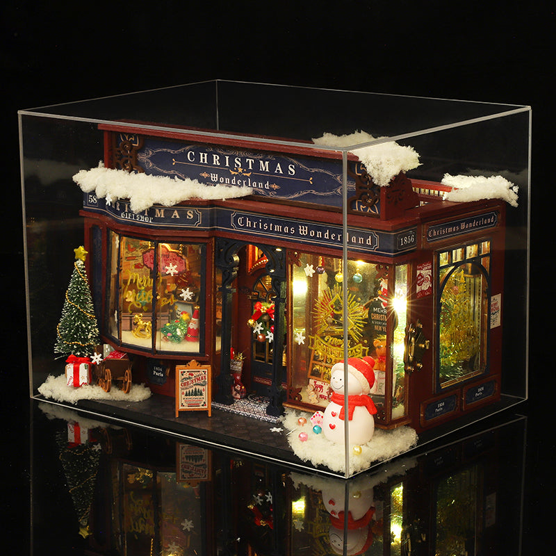 Christmas Shop DIY Miniature House Kit