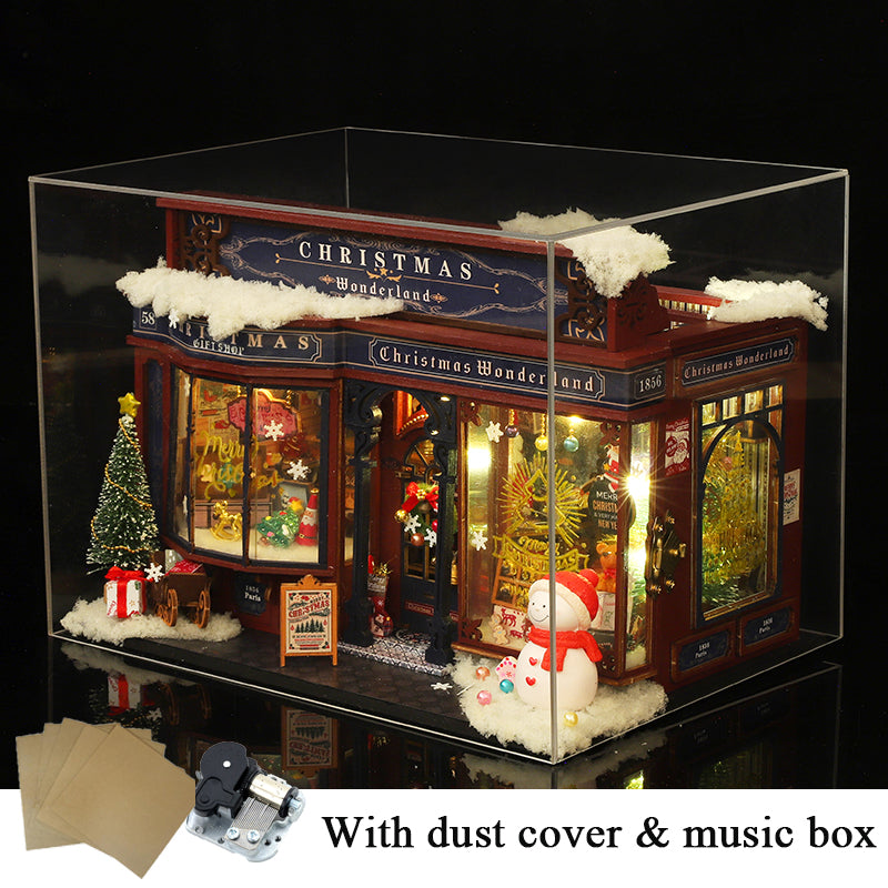 Christmas Shop DIY Miniature House Kit