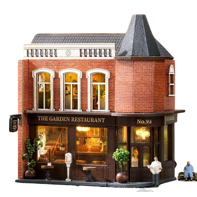 Garden Restaurant DIY Miniature House Kit