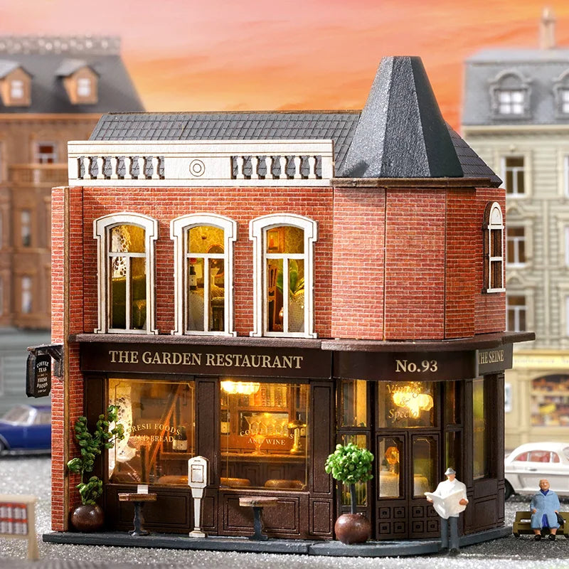 Garden Restaurant DIY Miniature House Kit