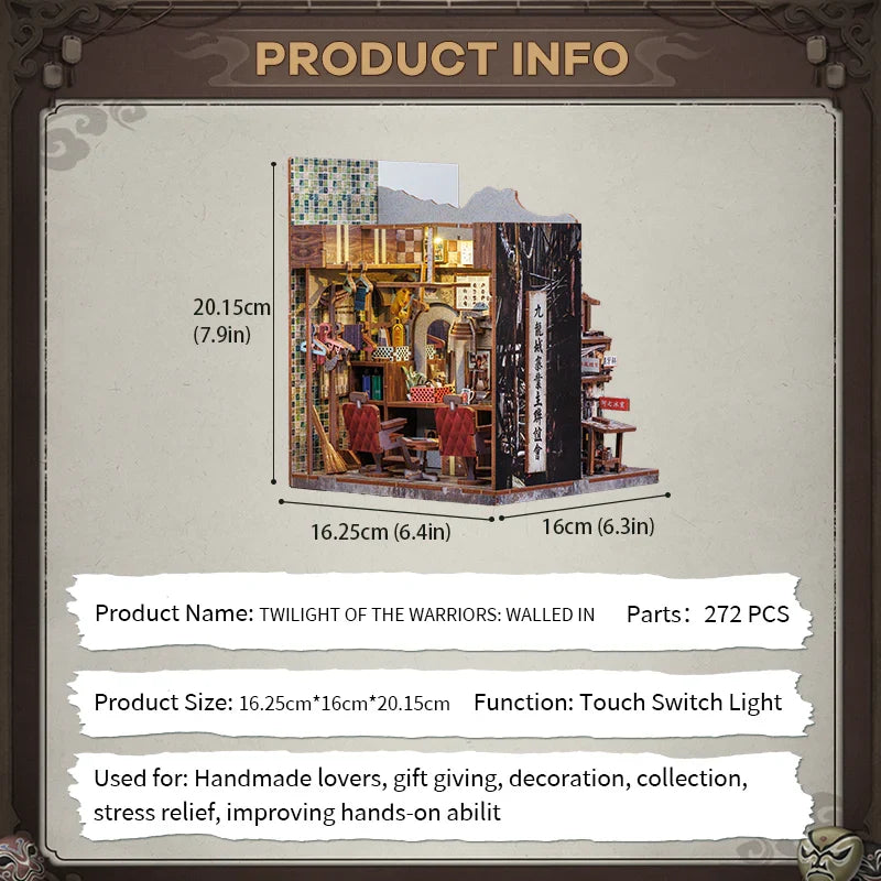 Kowloon Walled City Book Nook Kit – Twilight of the Warriors: Walled In
