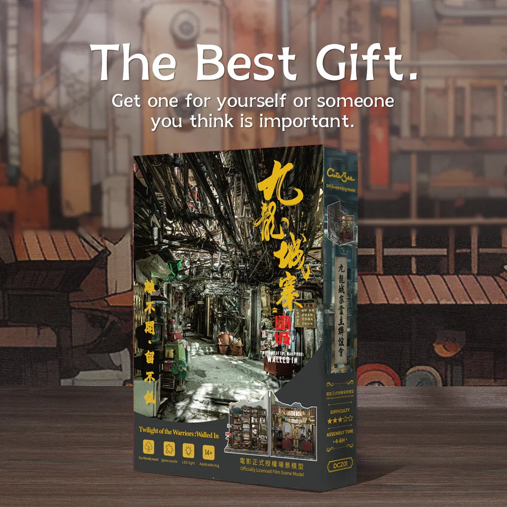 Kowloon Walled City Book Nook Kit – Twilight of the Warriors: Walled In