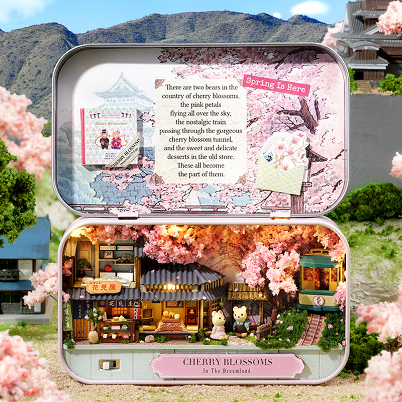 DIY Miniature Cherry Bloomsons Box Theater