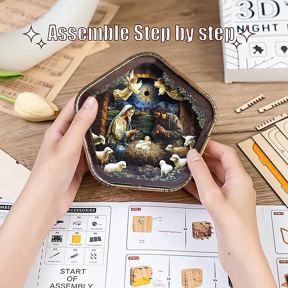 Nativity Scene DIY Night Light Kit
