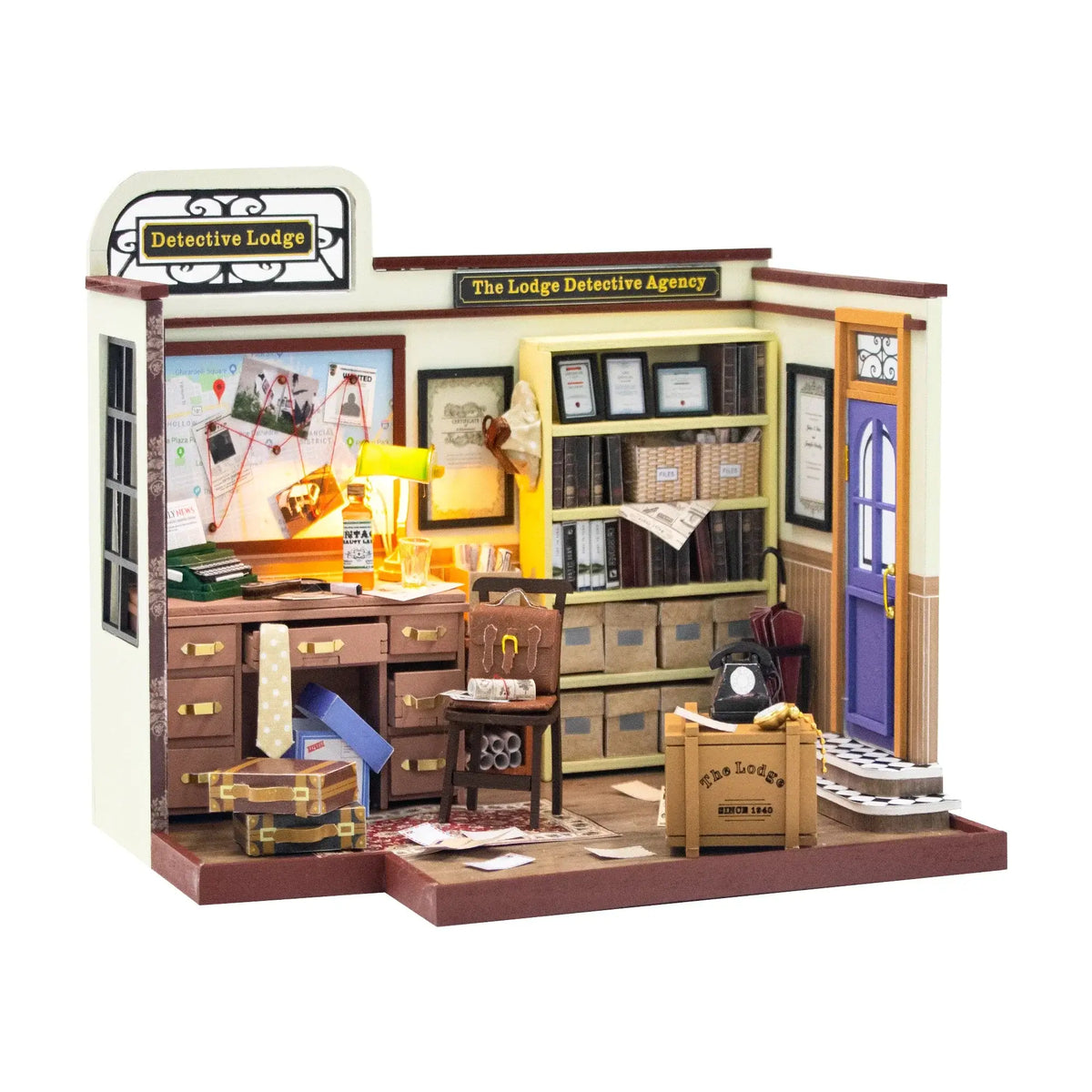 Detective Agency Of Lodge DIY Book Nook Kit