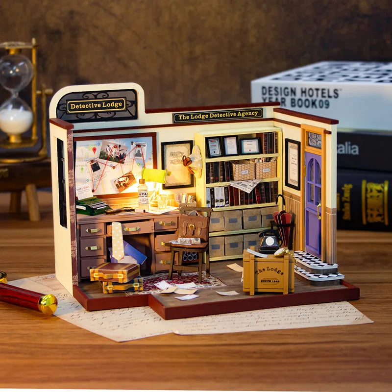 Detective Agency Of Lodge DIY Book Nook Kit