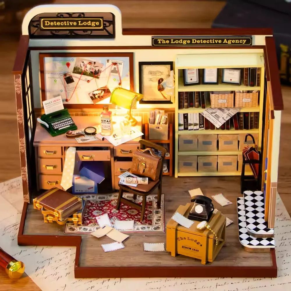 Detective Agency Of Lodge DIY Book Nook Kit