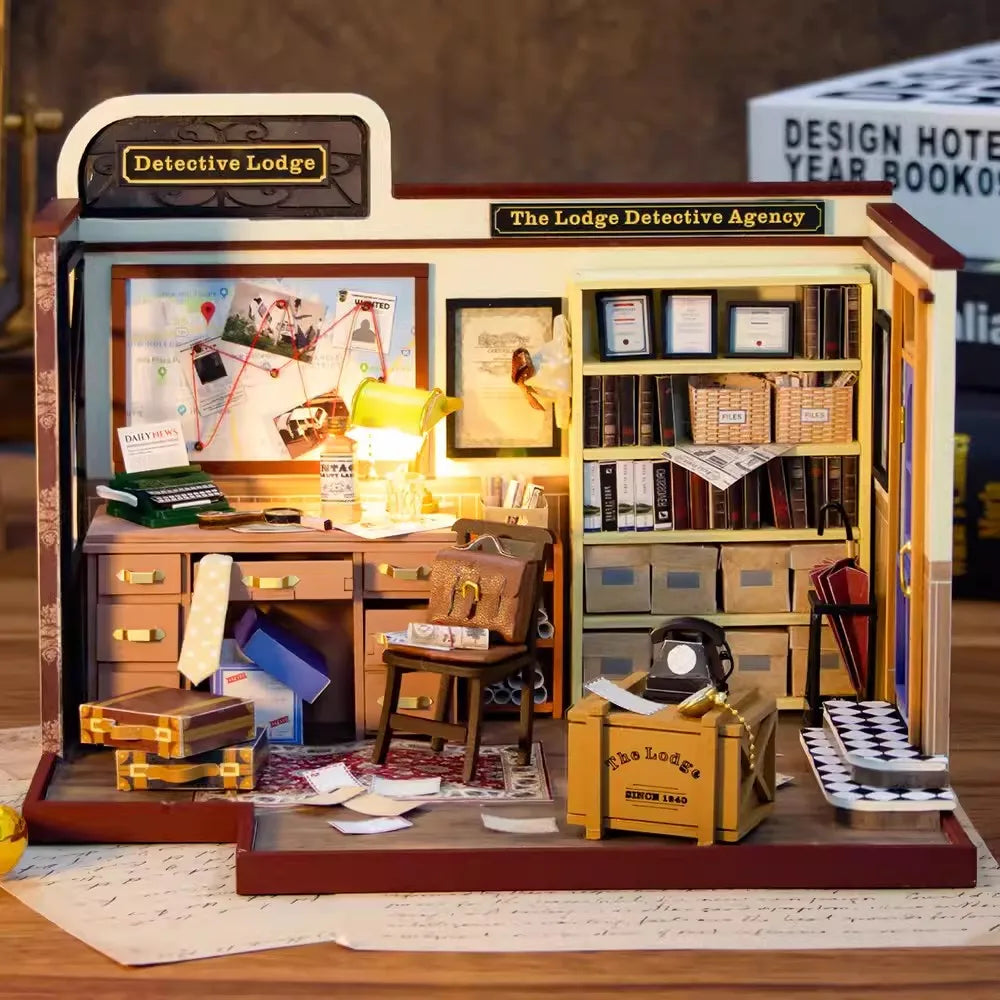 Detective Agency Of Lodge DIY Book Nook Kit