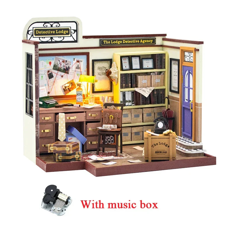 Detective Agency Of Lodge DIY Book Nook Kit