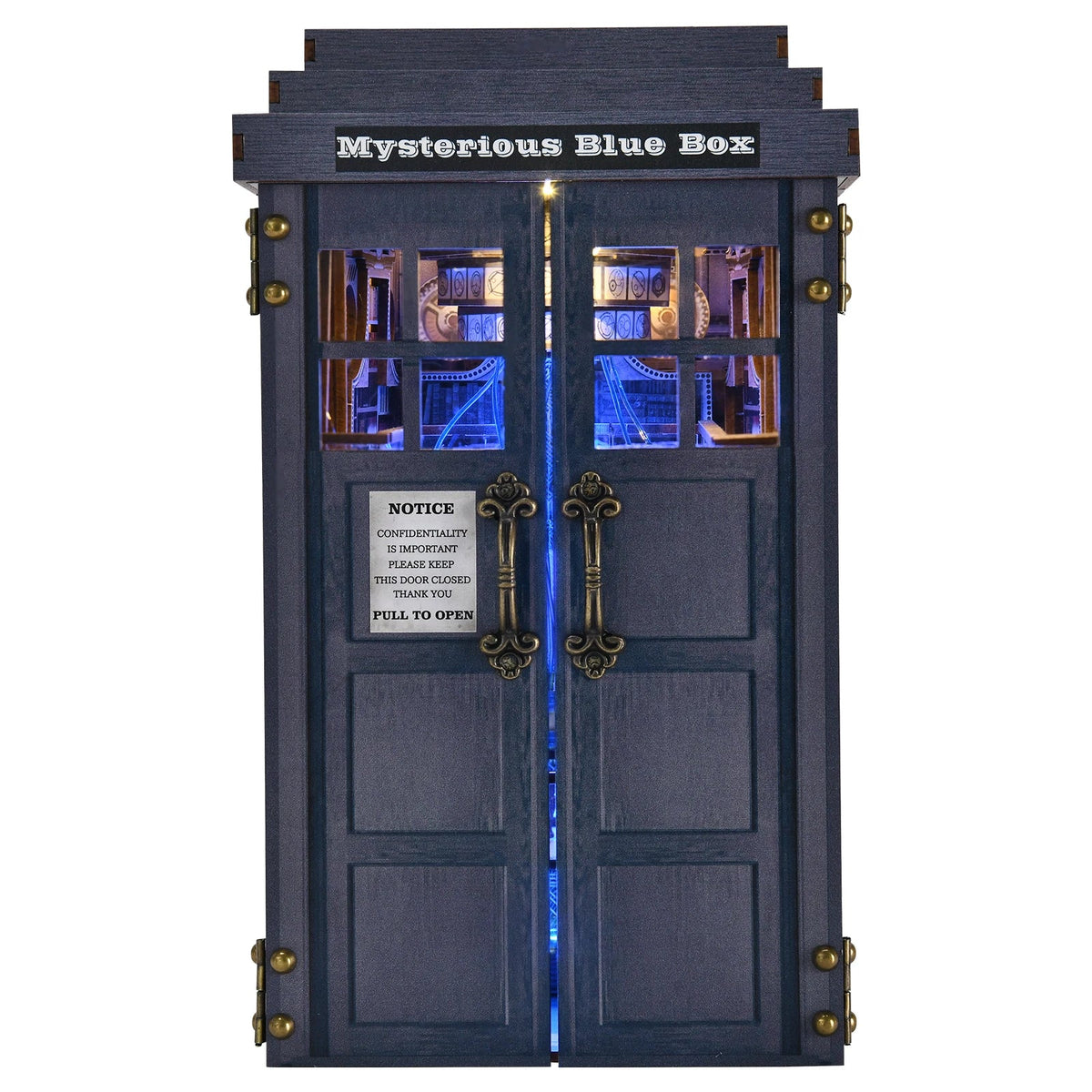 Mysterious Blue Box DIY Book Nook Kit