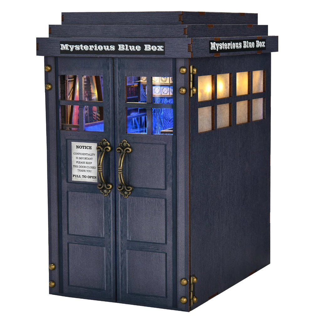 Mysterious Blue Box DIY Book Nook Kit