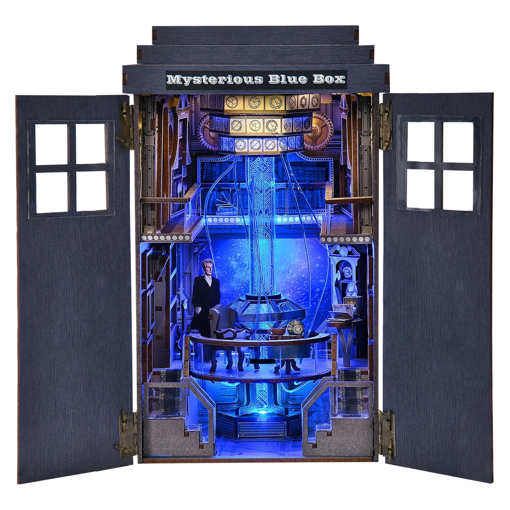 Mysterious Blue Box DIY Book Nook Kit