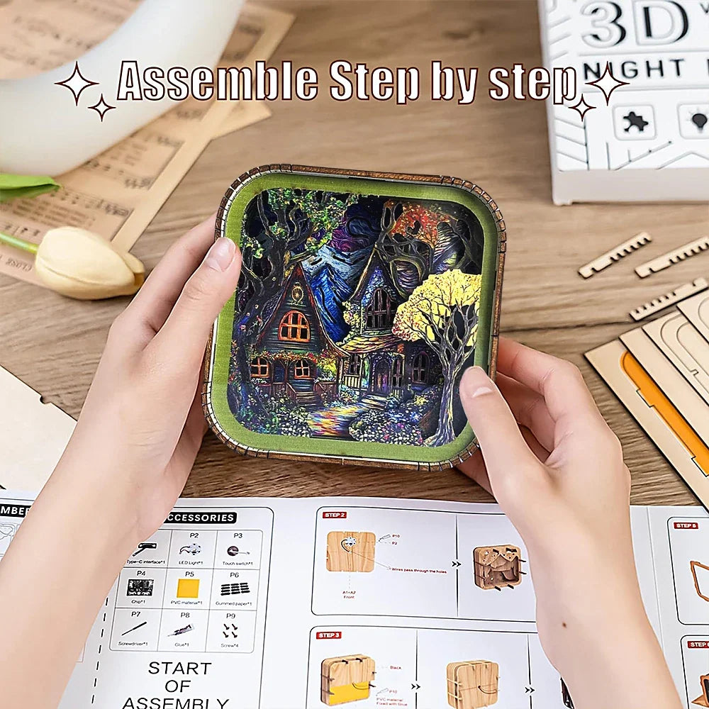 Fairy Tale Cottage DIY Night Light Kit