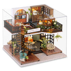 Forest Tea Shop DIY Miniature House Kit