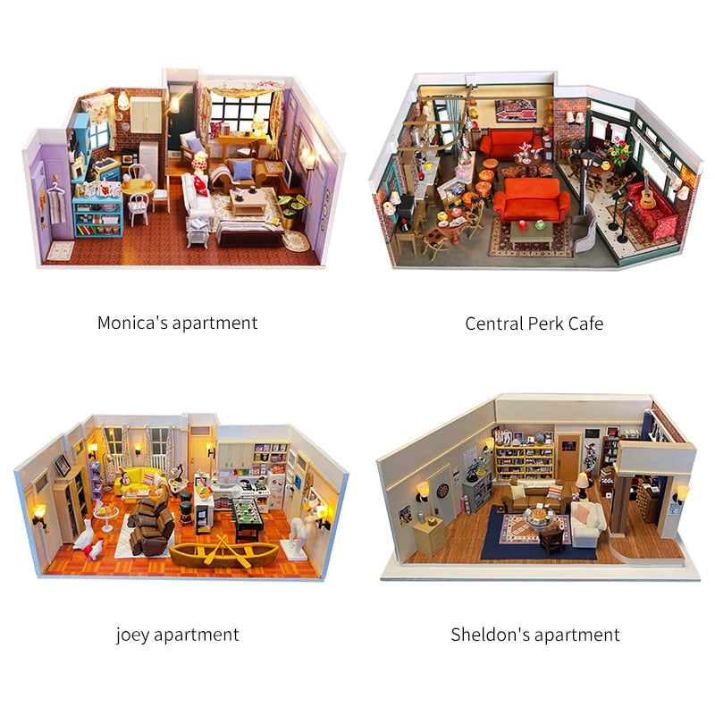 Central Perk Cafe DIY Miniature House Kit