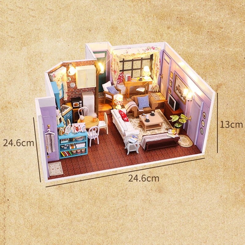 Central Perk Cafe DIY Miniature House Kit