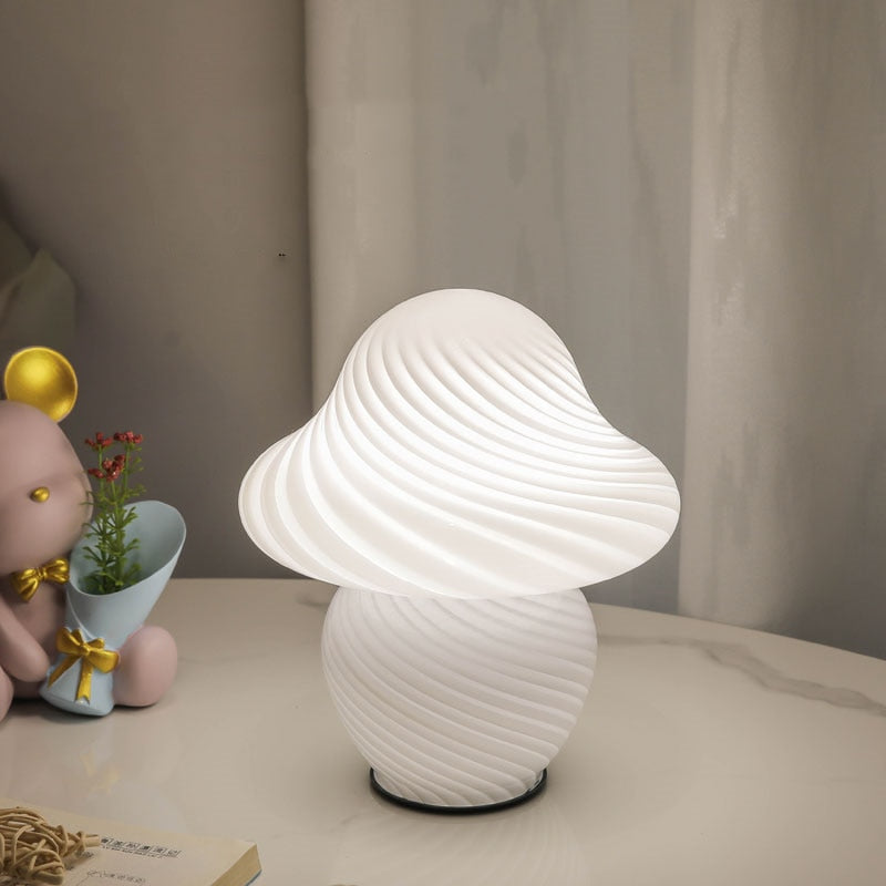Gala Mushroom Glass LED Table Lamp