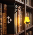 ShelfGlow — Iron Bookend Light, Halloween Bookshelf Decor