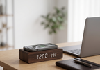 Digital Alarm Clock with Wireless Charging Pad, LED Display — DawnBlock