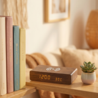Digital Alarm Clock with Wireless Charging Pad, LED Display — DawnBlock