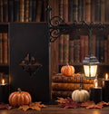 ShelfGlow — Iron Bookend Light, Halloween Bookshelf Decor